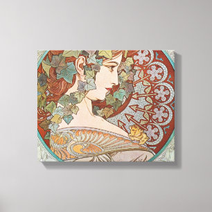 Alphonse Mucha - Ivy Canvas Print