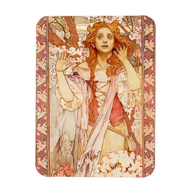 Alphonse Mucha Joan of Arc Magnet (Vertical)