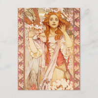 Alphonse Mucha Joan of Arc Postcard