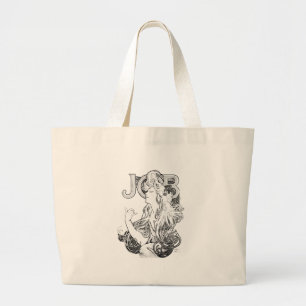 Alphonse Mucha JOB ISOGS Large Tote Bag