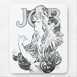 Alphonse Mucha JOB ISOGS Mouse Mat
