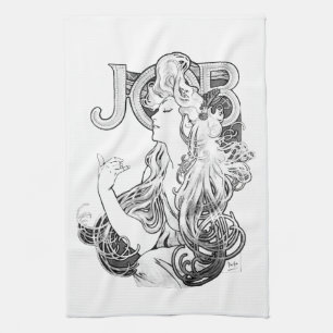 Alphonse Mucha JOB ISOGS Tea Towel