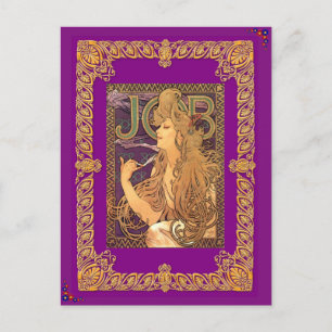 Alphonse Mucha - Job Postcard