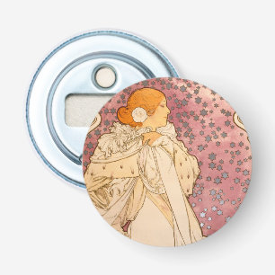 Alphonse Mucha La Dame Aux Camelias: Art Nouveau Bottle Opener