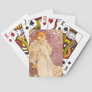 Alphonse Mucha La Dame Aux Camelias: Art Nouveau Playing Cards