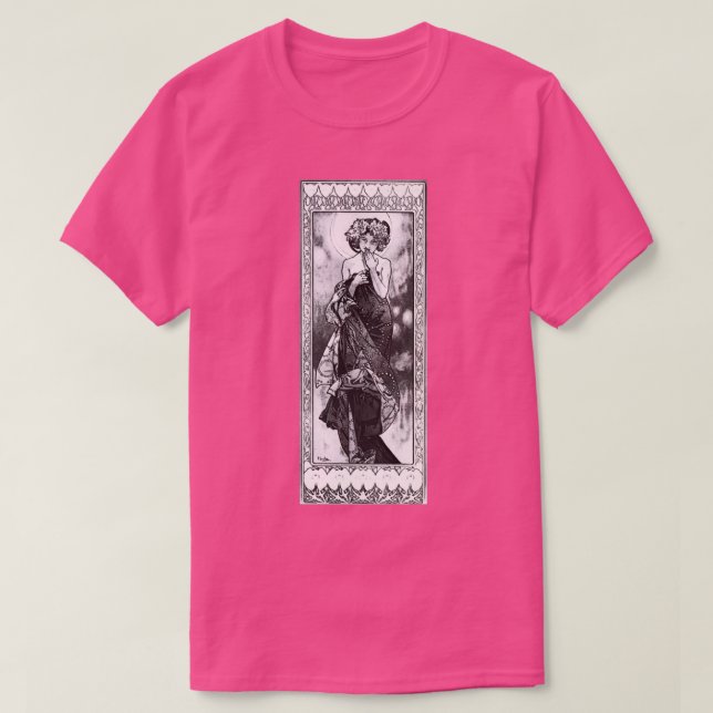 Alphonse Mucha La Lune T-Shirt (Design Front)