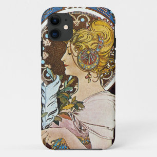 Alphonse Mucha La Plume Quill Pen iPhone 5 Case