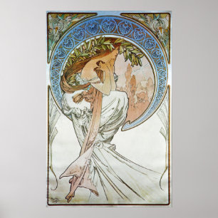 Alphonse Mucha. La Poesie/Poetry, 1898 Poster