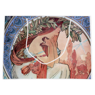 Alphonse Mucha Large Gift Bag