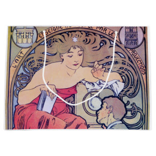 Alphonse Mucha Large Gift Bag