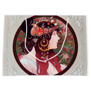 Alphonse Mucha Large Gift Bag