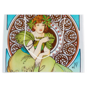 Alphonse Mucha Large Gift Bag