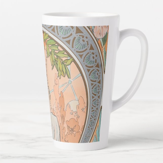 Alphonse Mucha Latte Mug (Right)
