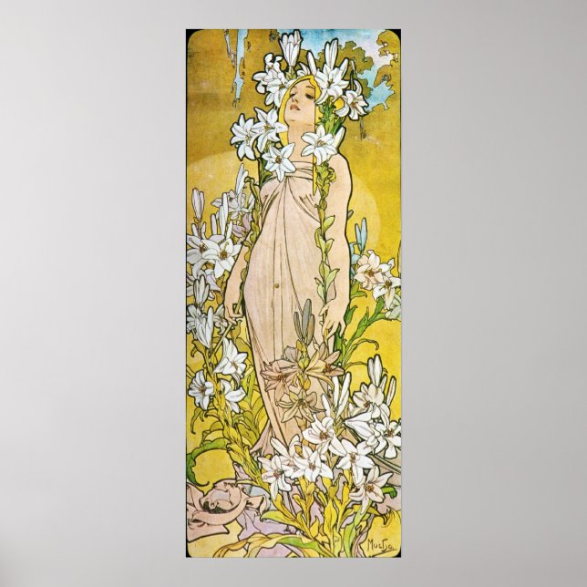 Alphonse Mucha. Le Lys/Lily, 1897 Poster (Front)