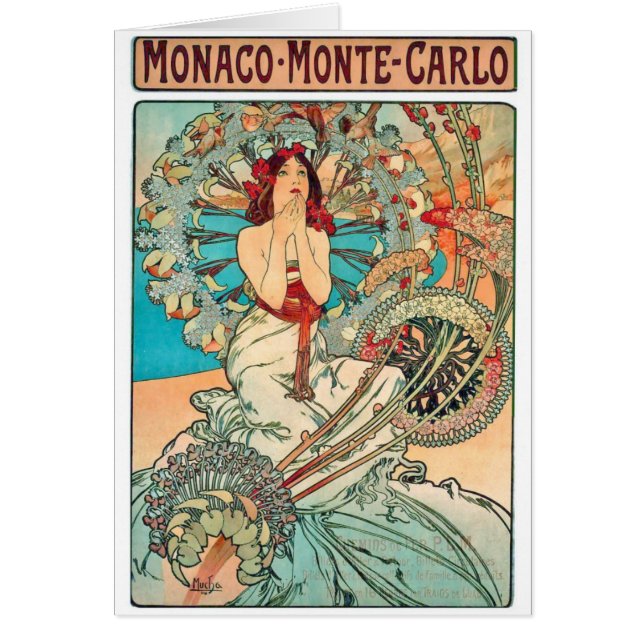 Alphonse Mucha Monaco, Monte-Carlo, 1897 (Front)
