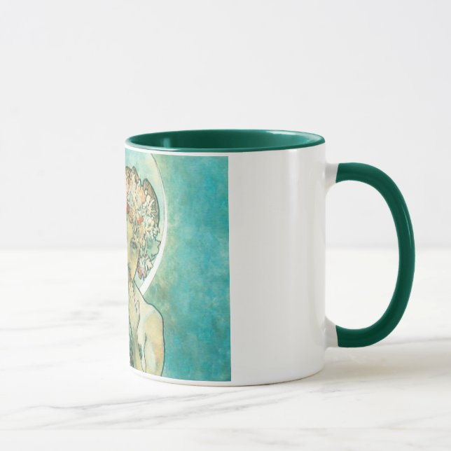 Alphonse Mucha Moonlight Clair De Lune Art Nouveau Mug (Right)