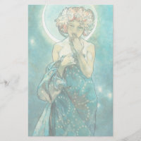 Alphonse Mucha Moonlight Clair De Lune Art Nouveau