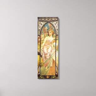 Alphonse Mucha, Morning Awakening Canvas Print