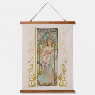 Alphonse Mucha - Morning Awakening Hanging Tapestry