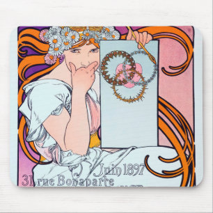 Alphonse Mucha Mouse Mat