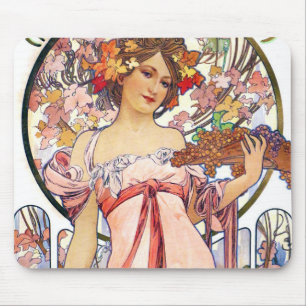 Alphonse Mucha Mouse Mat