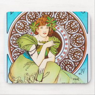 Alphonse Mucha Mouse Mat