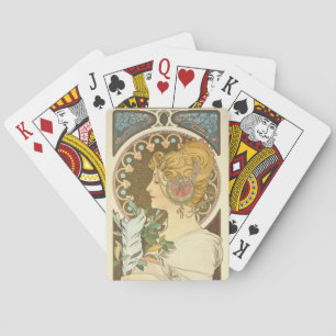 Alphonse Mucha Painting Playing Cards