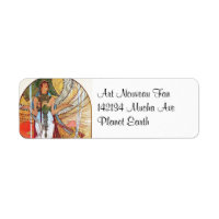 Alphonse Mucha Peacock art