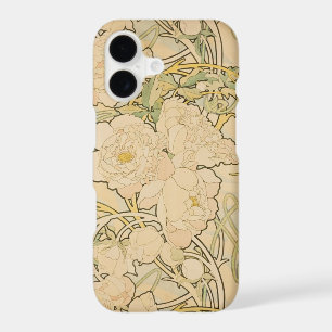 Alphonse Mucha Peonies Peony Roses Fawn 1897
