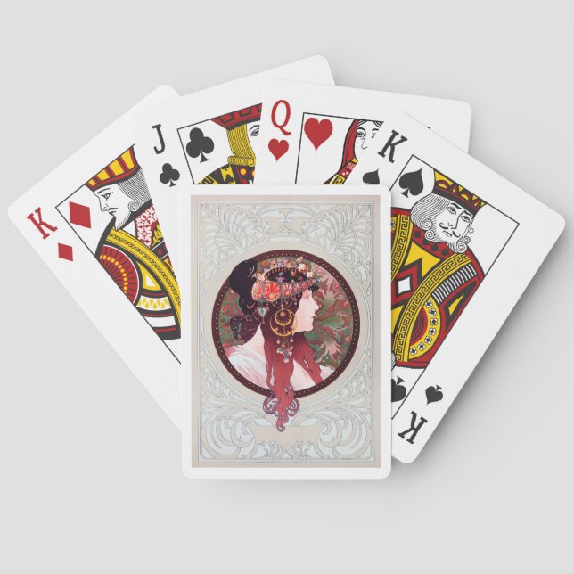 Alphonse Mucha Playing Cards (Back)