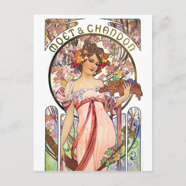 Alphonse Mucha Postcard (Front)