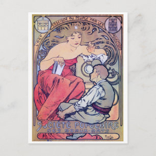 Alphonse Mucha Postcard