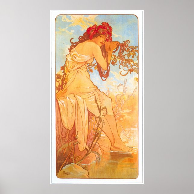 Alphonse Mucha Poster (Front)