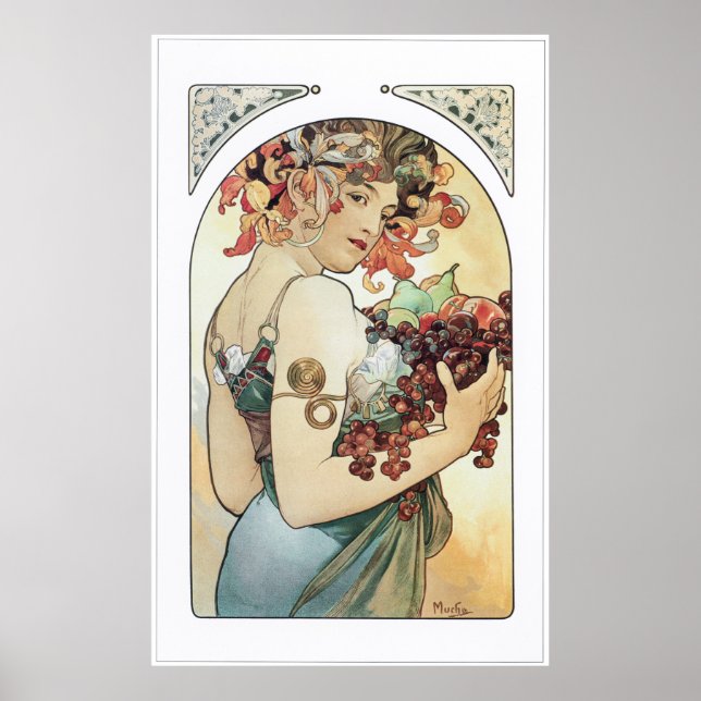 Alphonse Mucha Poster (Front)