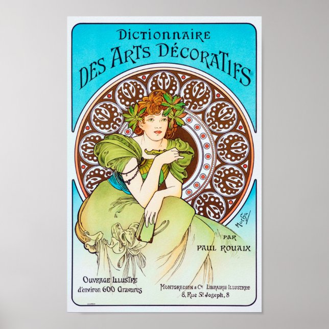 Alphonse Mucha Poster (Front)