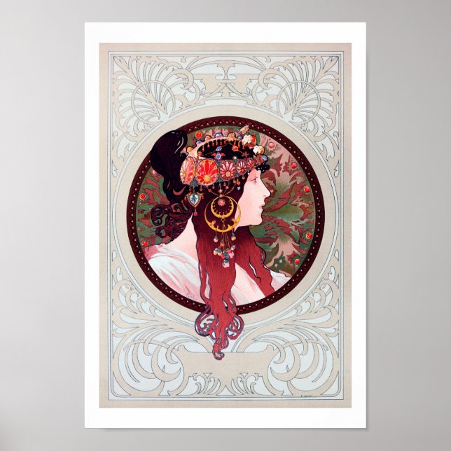 Alphonse Mucha Poster (Front)