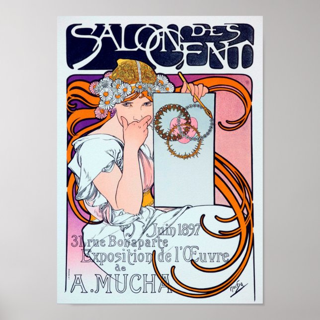 Alphonse Mucha Poster (Front)