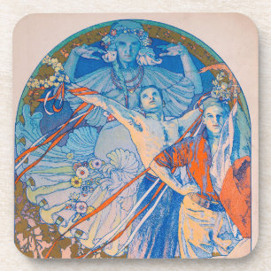 Alphonse Mucha Poster for Sokol Festival (1926) Coaster