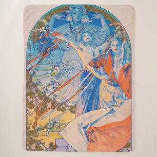 Alphonse Mucha Poster for Sokol Festival (1926) Sherpa Blanket