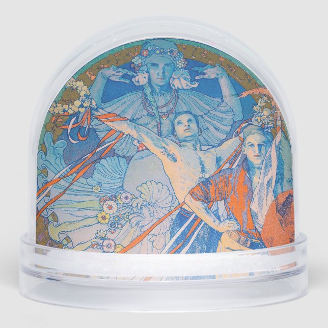 Alphonse Mucha Poster for Sokol Festival (1926) Snowglobe (Front)