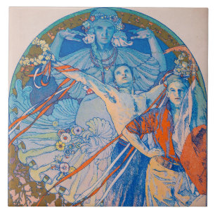 Alphonse Mucha Poster for Sokol Festival (1926) Tile