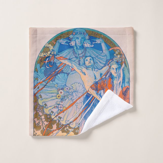 Alphonse Mucha Poster for Sokol Festival (1926) Wash Cloth (Wash Cloth)