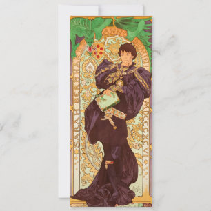 Alphonse Mucha Prince and Dragon Invitation