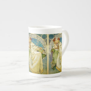 Alphonse Mucha Princess Hyacinth Art Nouveau Bone China Mug