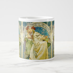 Alphonse Mucha Princess Hyacinth Art Nouveau Large Coffee Mug