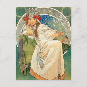 Alphonse Mucha Princess Hyacinth Postcard