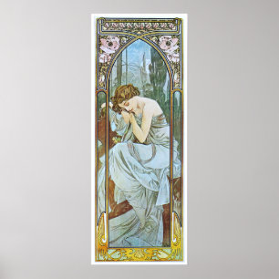 Alphonse Mucha. Repos De La Nuit/Nocturnal Slumber Poster