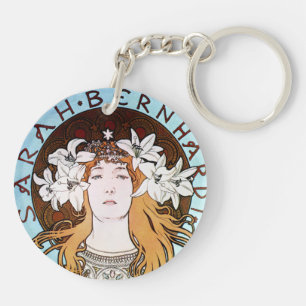 Alphonse Mucha - Sarah Bernhardt Key Ring