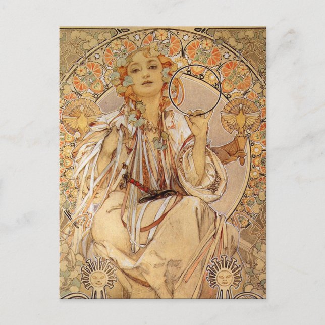 Alphonse Mucha - Slavia Postcard (Front)