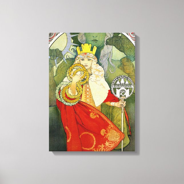 Alphonse Mucha Sokol Festival Canvas Poster Print (Front)
